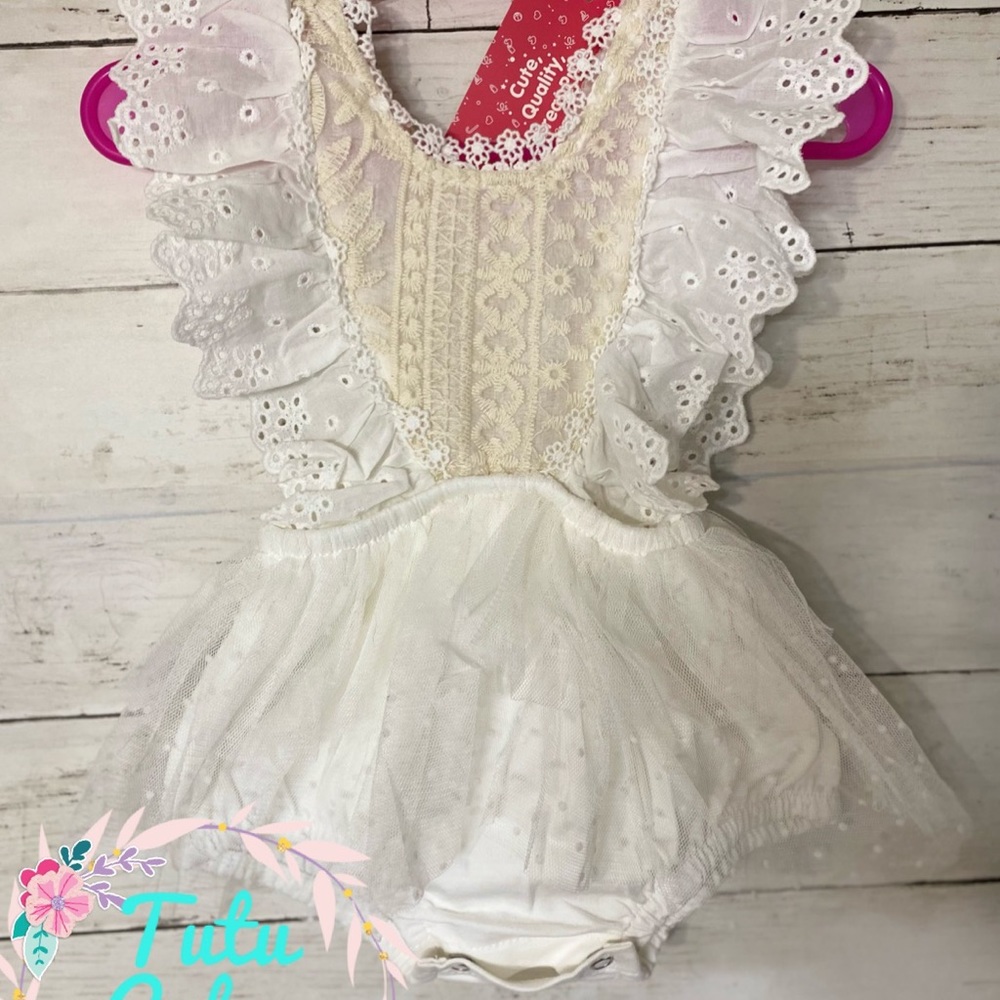 Tutu lace romper